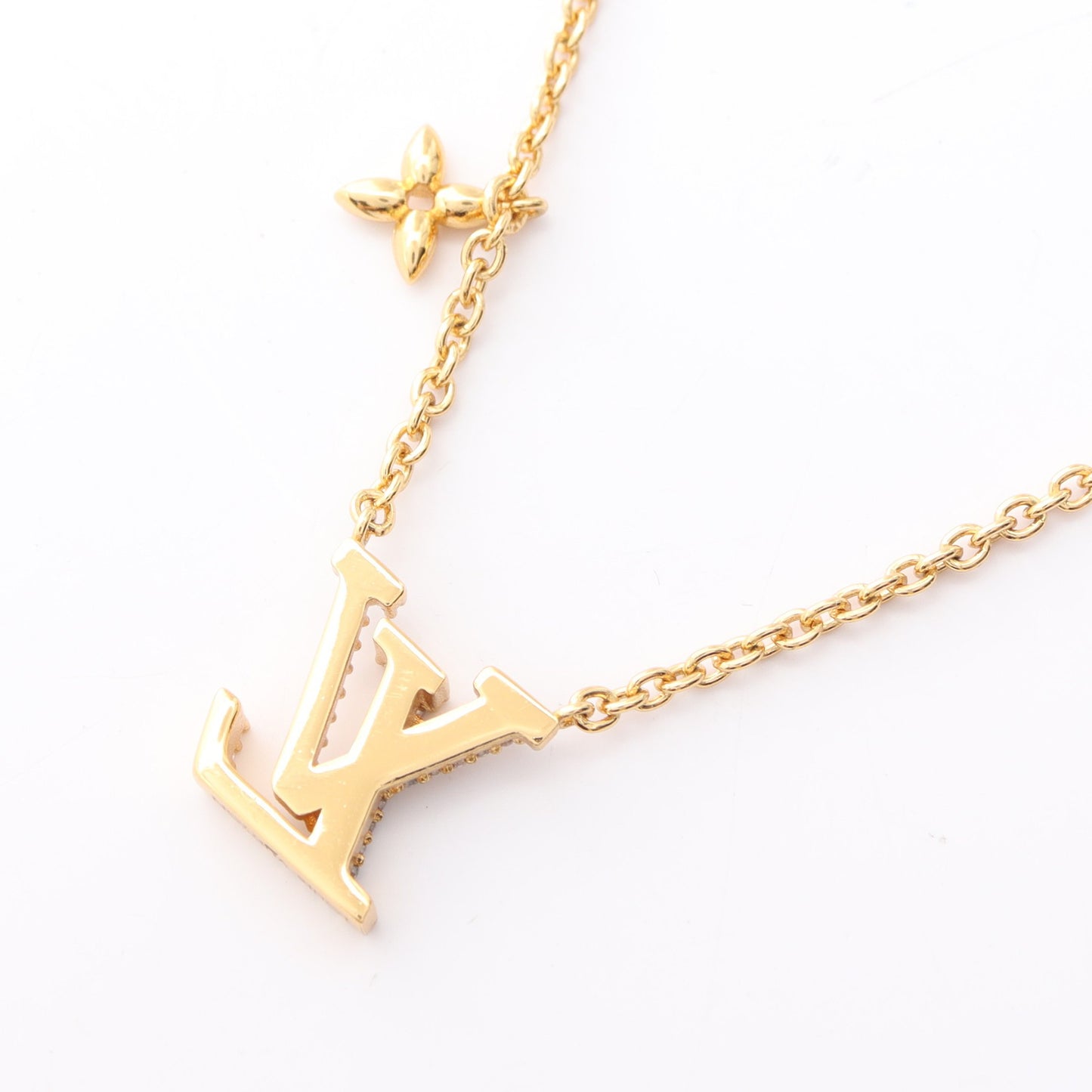 コリエ LV アイコニック ネックレス GP ラインストーン ゴールド クリア ルイヴィトン アクセサリー LOUIS VUITTON