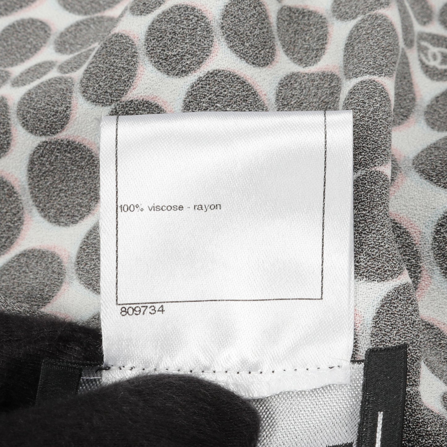 ココマーク ドット ワンピース レーヨン ホワイト ブラック マルチカラー シャネル ワンピース CHANEL
