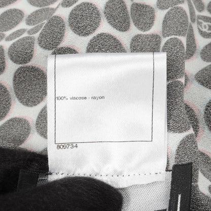 ココマーク ドット ワンピース レーヨン ホワイト ブラック マルチカラー シャネル ワンピース CHANEL