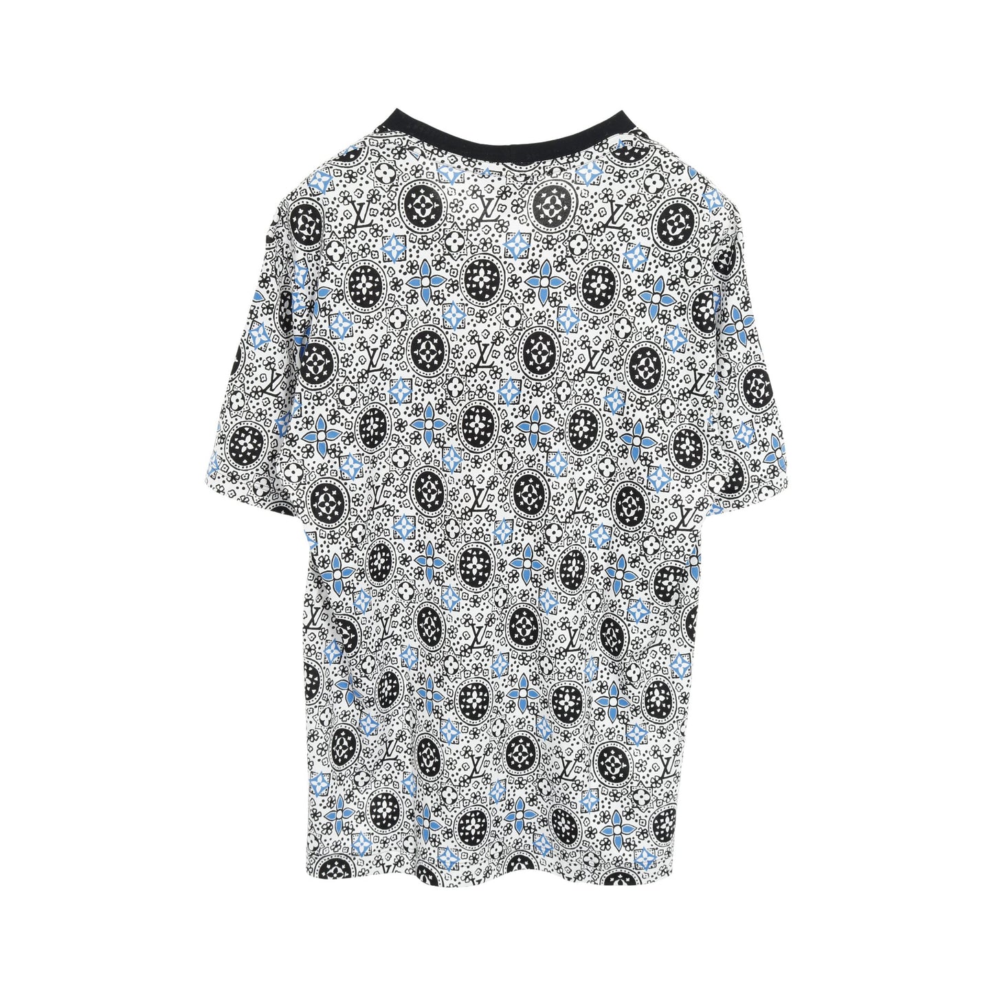 モノグラム Tシャツ 総柄 コットン ホワイト ブラック ブルー ルイヴィトン トップス LOUIS VUITTON