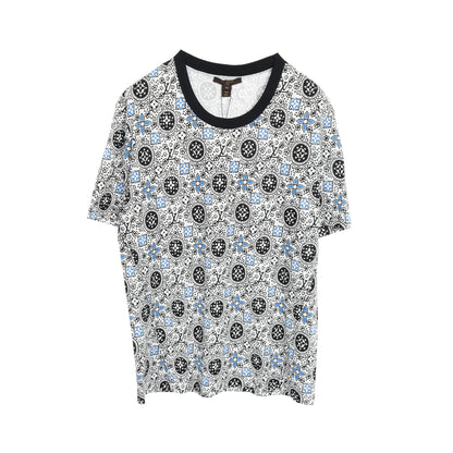 モノグラム Tシャツ 総柄 コットン ホワイト ブラック ブルー ルイヴィトン トップス LOUIS VUITTON
