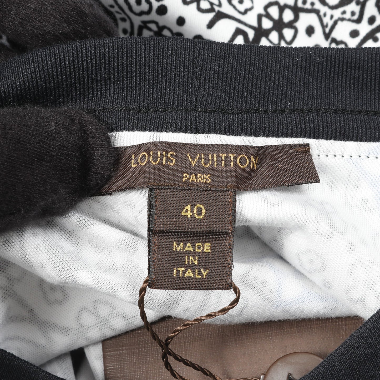 モノグラム Tシャツ 総柄 コットン ホワイト ブラック ブルー ルイヴィトン トップス LOUIS VUITTON