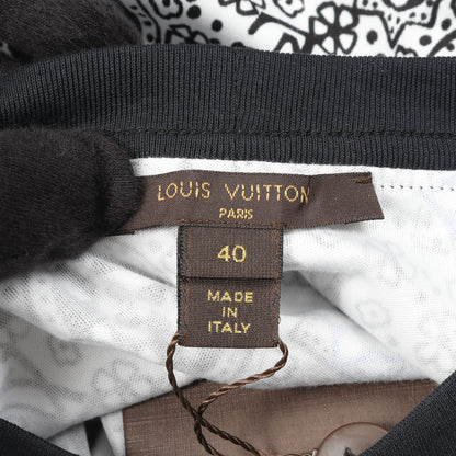 モノグラム Tシャツ 総柄 コットン ホワイト ブラック ブルー ルイヴィトン トップス LOUIS VUITTON