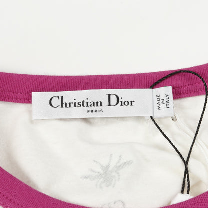 MISS DIOR GRAFFITI Tシャツ コットン ホワイト ピンク クリスチャンディオール トップス Christian Dior