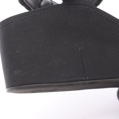 ココマーク サンダル ファブリック ブラック シャネル シューズ CHANEL