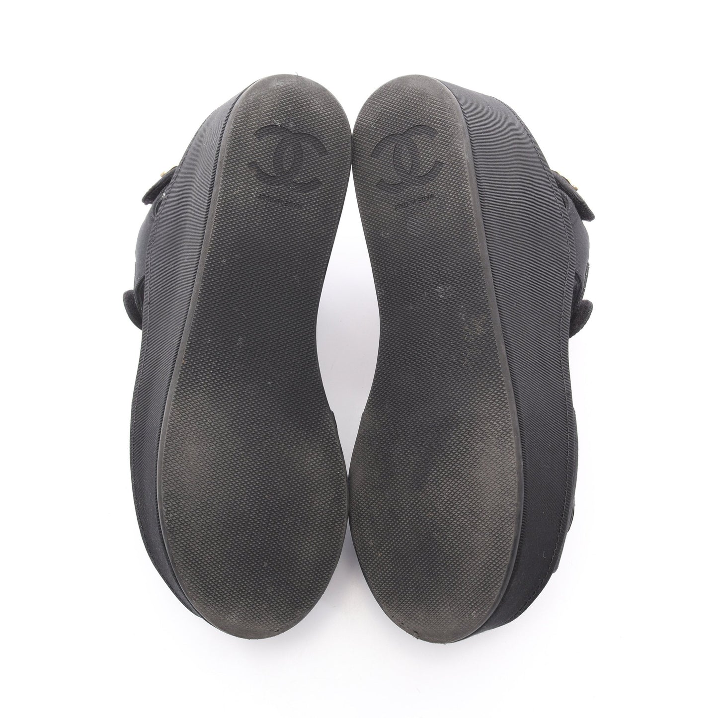 ココマーク サンダル ファブリック ブラック シャネル シューズ CHANEL