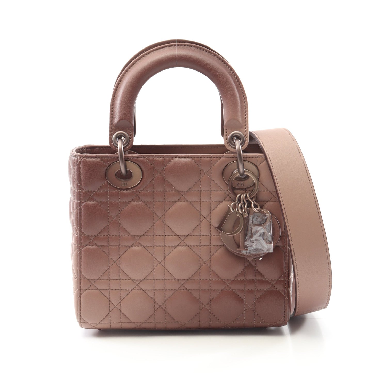 レディディオール スモール カナージュ ハンドバッグ レザー ダスティピンク 2WAY クリスチャンディオール バッグ Christian Dior