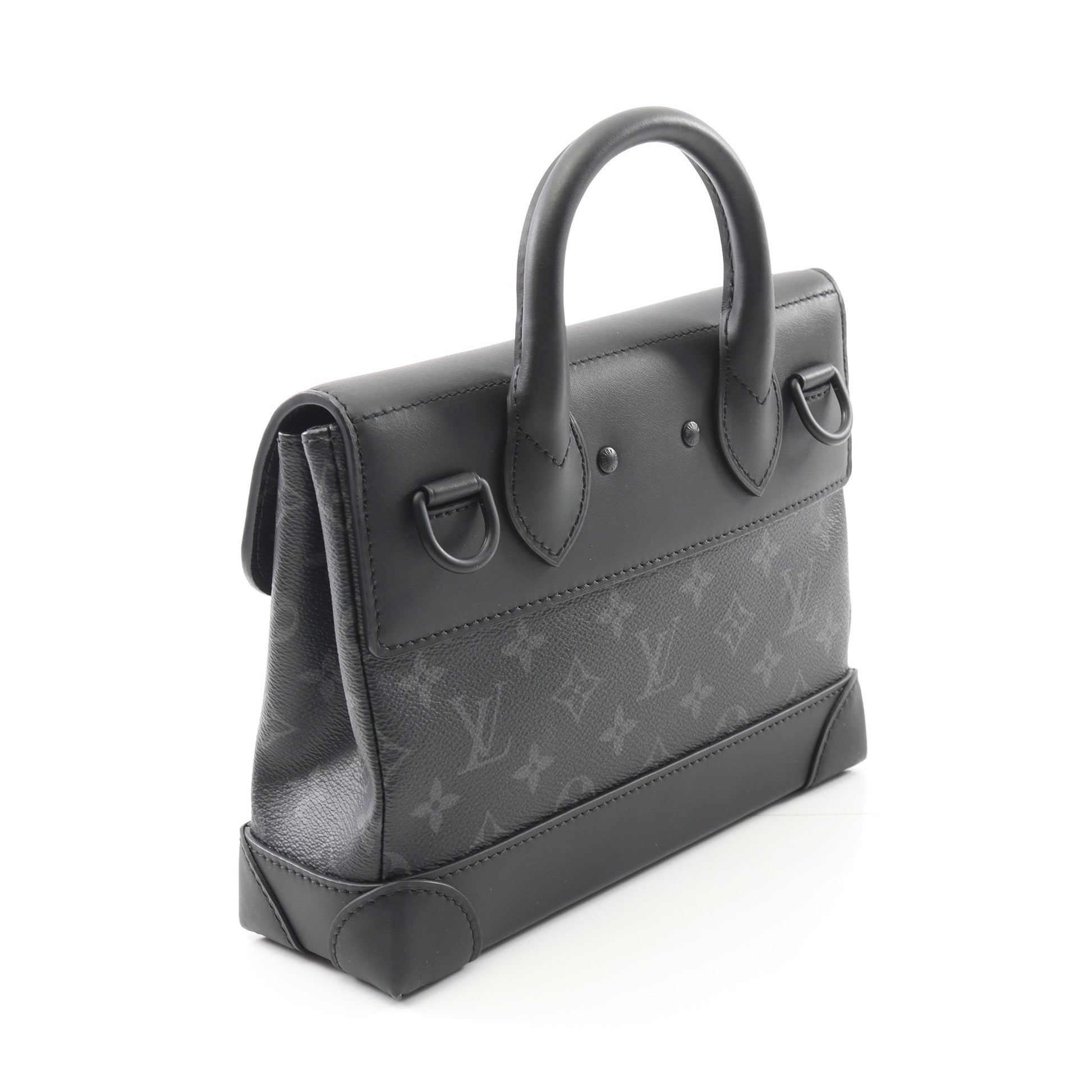 スティーマーPM モノグラムエクリプス ハンドバッグ PVC レザー ブラック 2WAY ルイヴィトン バッグ LOUIS VUITTON