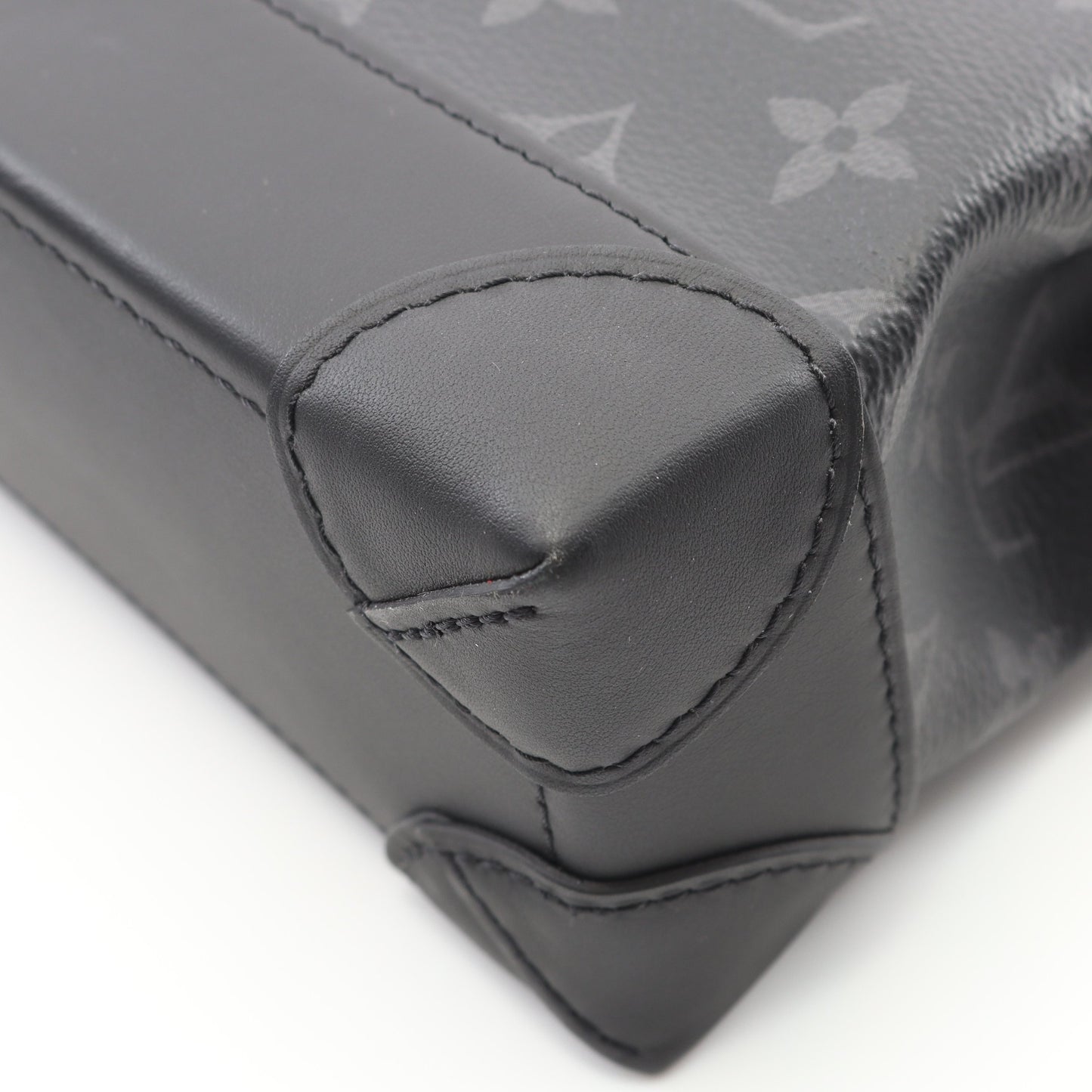 スティーマーPM モノグラムエクリプス ハンドバッグ PVC レザー ブラック 2WAY ルイヴィトン バッグ LOUIS VUITTON