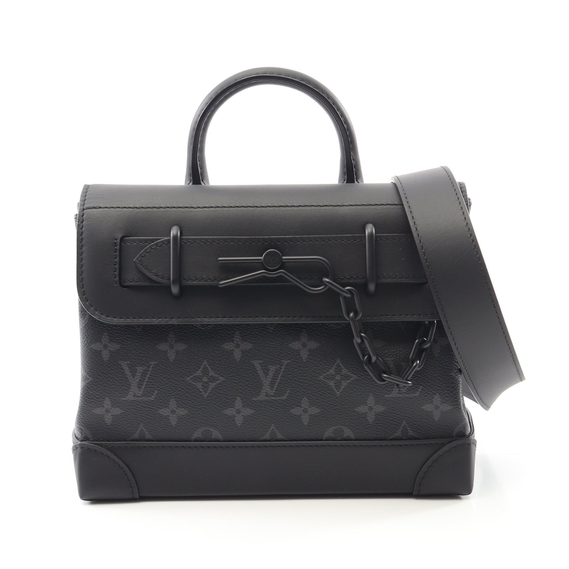 スティーマーPM モノグラムエクリプス ハンドバッグ PVC レザー ブラック 2WAY ルイヴィトン バッグ LOUIS VUITTON