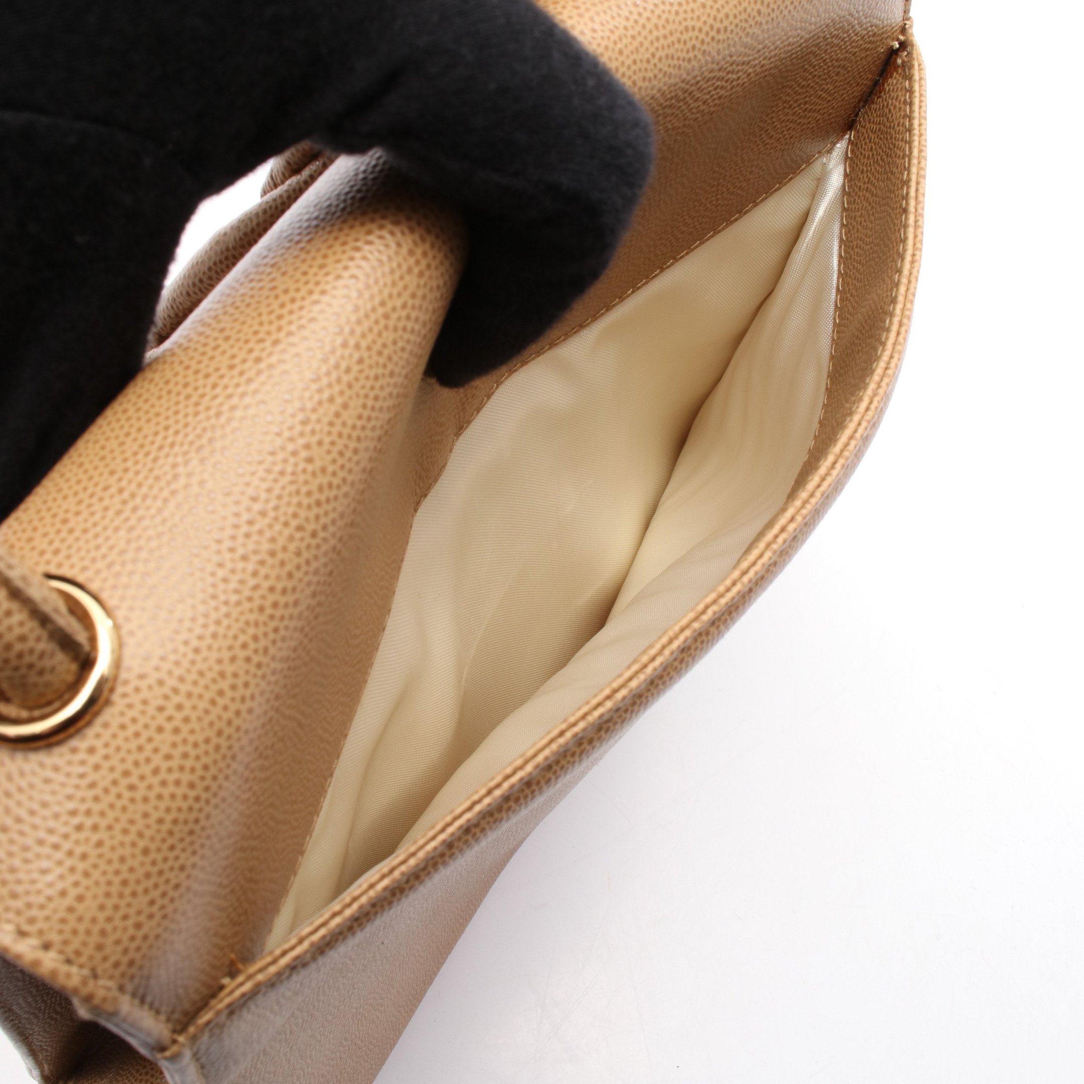 ココマーク ツイストハンドル ショルダーバッグ キャビアスキン