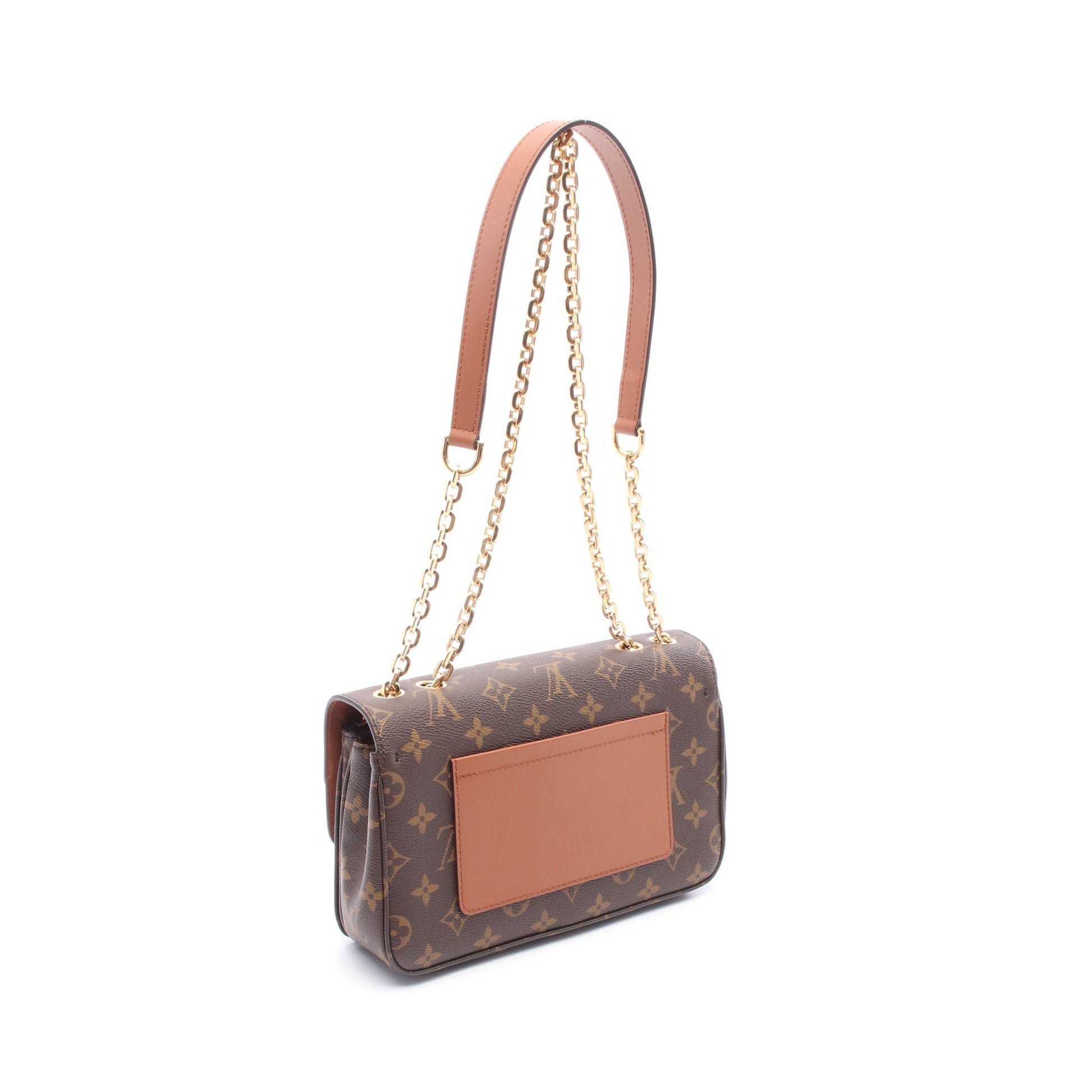 マルソー モノグラム キャラメル チェーンショルダーバッグ PVC レザー ブラウン ルイヴィトン バッグ LOUIS VUITTON