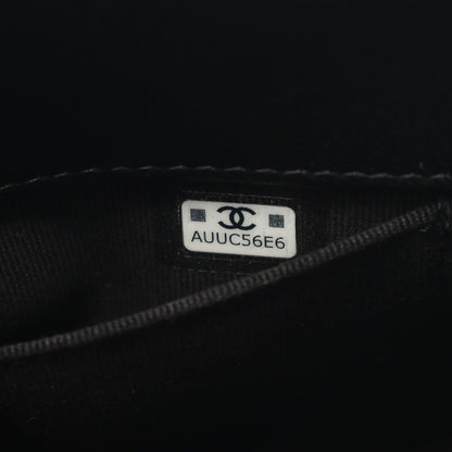 マトラッセ チェーンショルダーバッグ ラムスキン ブラック ゴールド金具 シャネル バッグ CHANEL