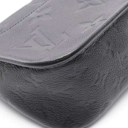 ディアヌ モノグラムアンプラント ノワール ハンドバッグ レザー ブラック 2WAY ルイヴィトン バッグ LOUIS VUITTON