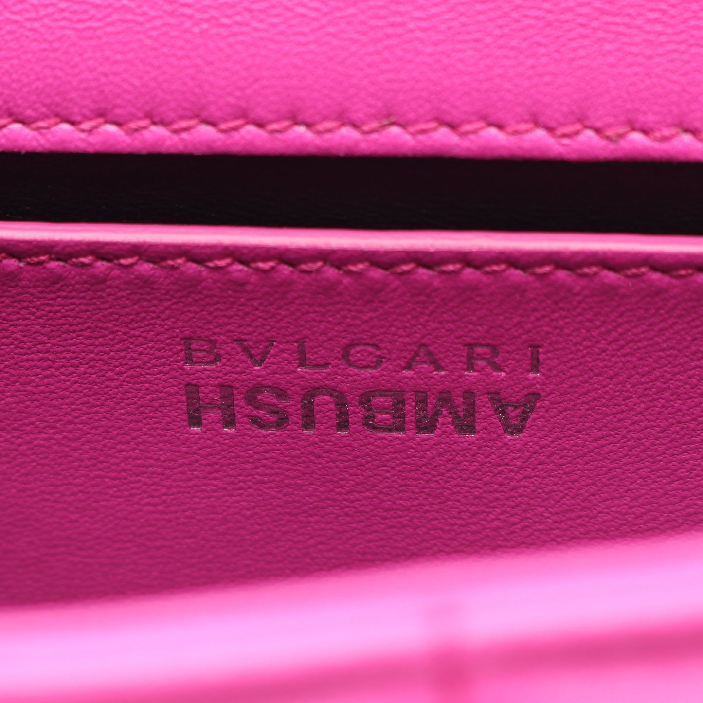 BVLGARI × AMBUSH セルペンティ ベルトバッグ ボディバッグ ウエストバッグ レザー ピンクパープル 2WAY ブルガリ バッグ BVLGARI
