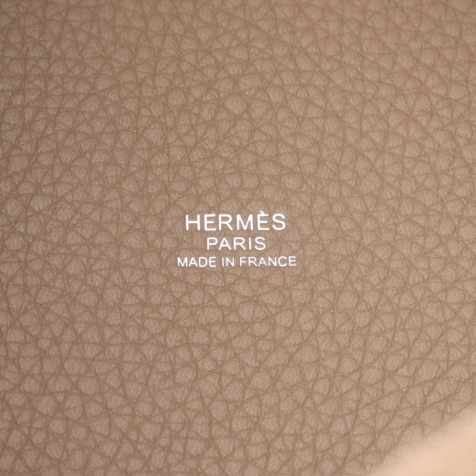 ピコタンロックPM エトゥープ ハンドバッグ トリヨンクレマンス グレーブラウン シルバー金具 Y刻印 エルメス バッグ HERMES