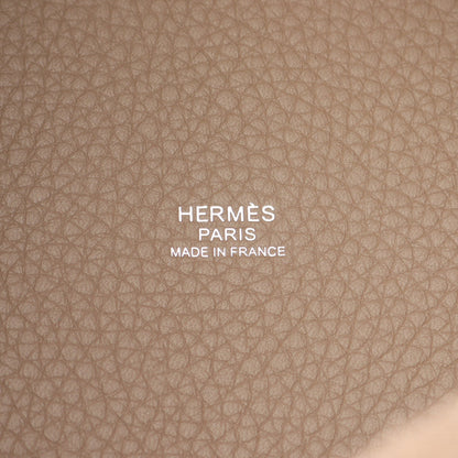ピコタンロックPM エトゥープ ハンドバッグ トリヨンクレマンス グレーブラウン シルバー金具 Y刻印 エルメス バッグ HERMES