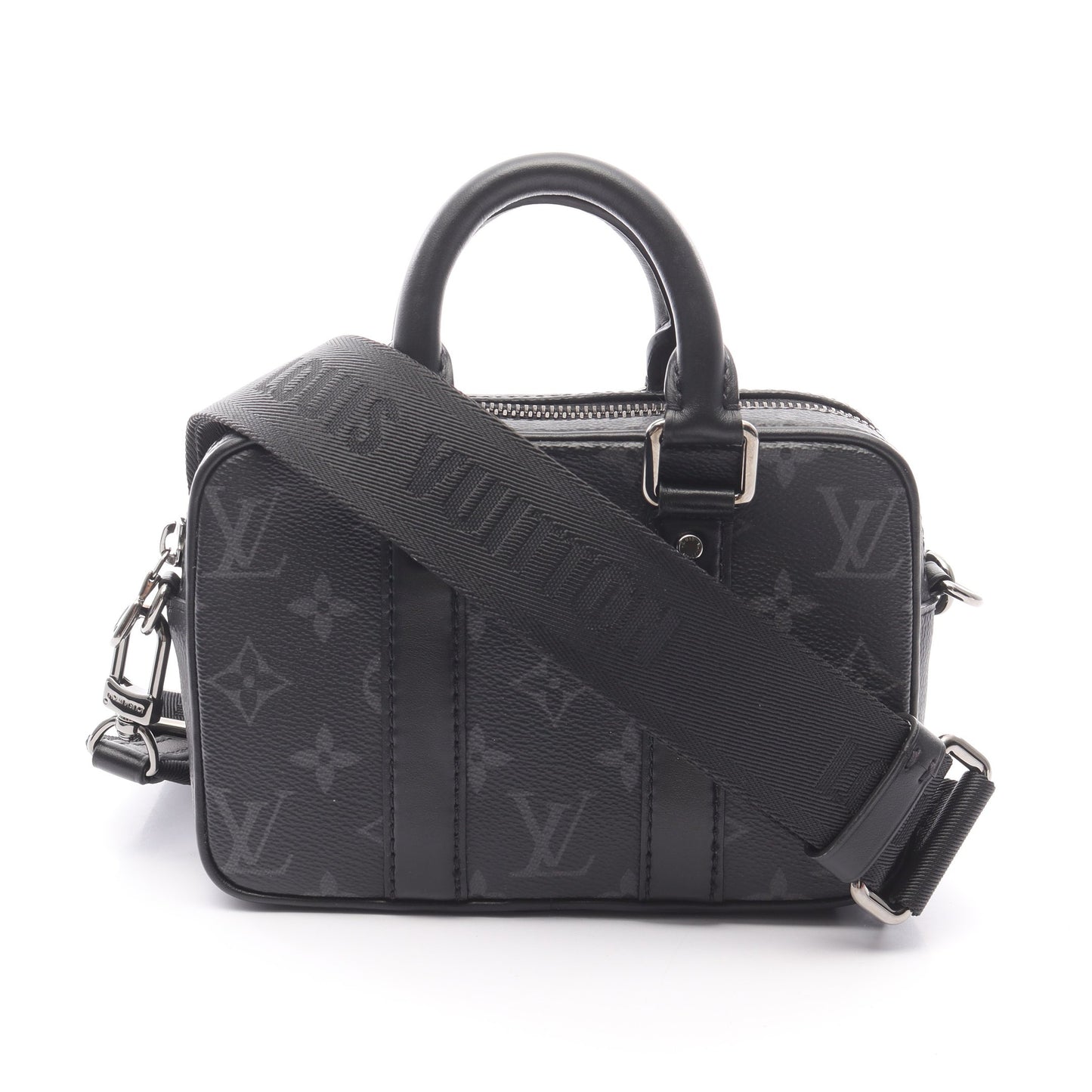 ナノ PDV モノグラムエクリプス ハンドバッグ PVC レザー ブラック ルイヴィトン バッグ LOUIS VUITTON