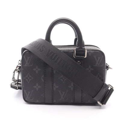 ナノ PDV モノグラムエクリプス ハンドバッグ PVC レザー ブラック ルイヴィトン バッグ LOUIS VUITTON