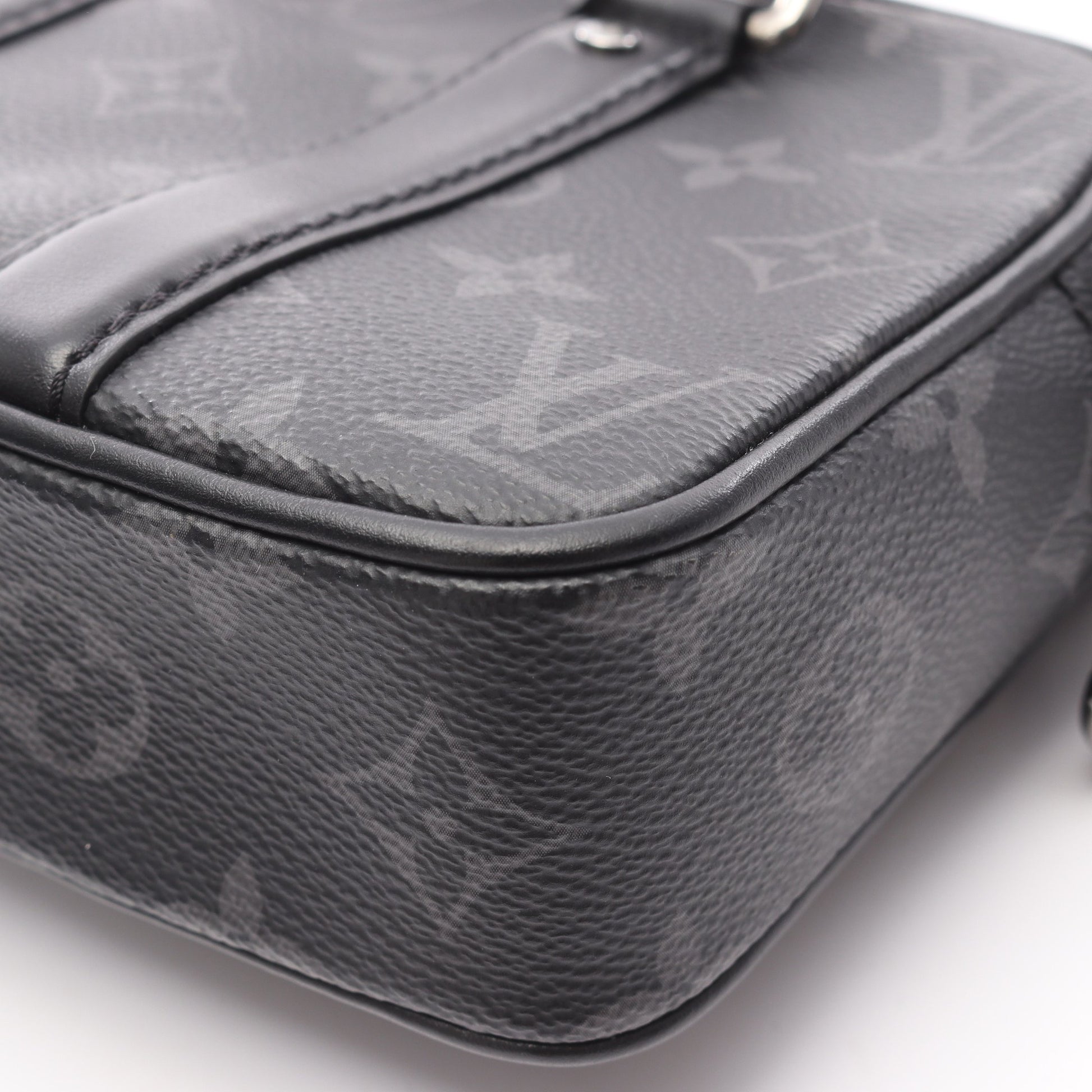 ナノ PDV モノグラムエクリプス ハンドバッグ PVC レザー ブラック ルイヴィトン バッグ LOUIS VUITTON
