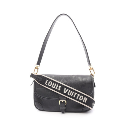 ディアヌ モノグラムアンプラント ノワール ハンドバッグ レザー ブラック 2WAY ルイヴィトン バッグ LOUIS VUITTON