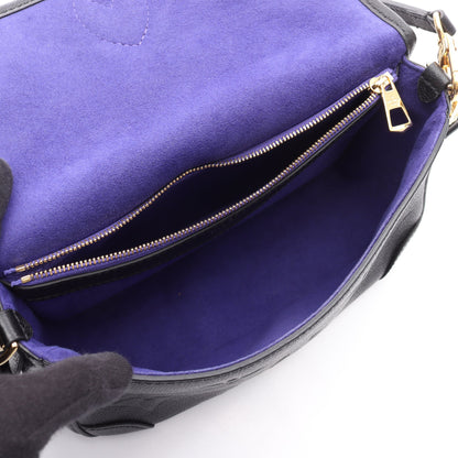 ディアヌ モノグラムアンプラント ノワール ハンドバッグ レザー ブラック 2WAY ルイヴィトン バッグ LOUIS VUITTON