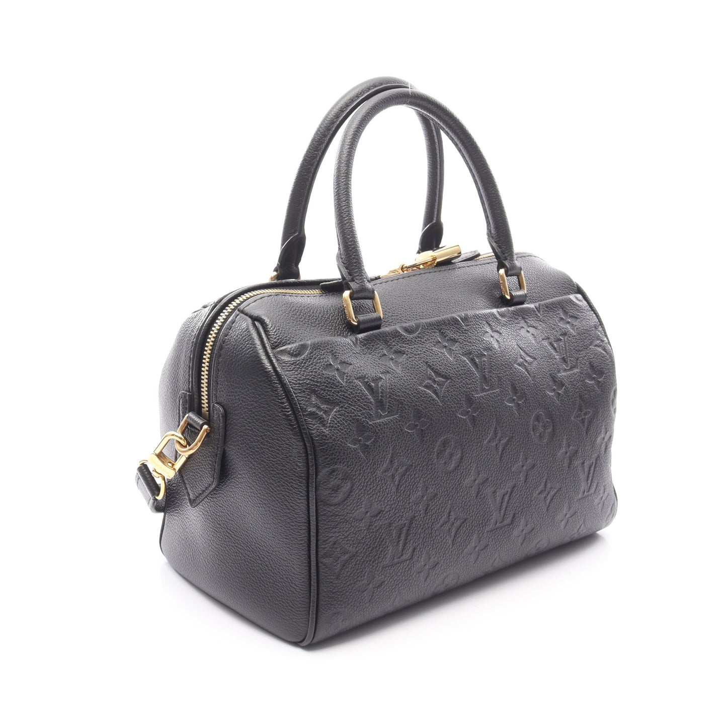スピーディ バンドリエール25 NM モノグラムアンプラント ノワール ハンドバッグ レザー ブラック ルイヴィトン バッグ LOUIS VUITTON