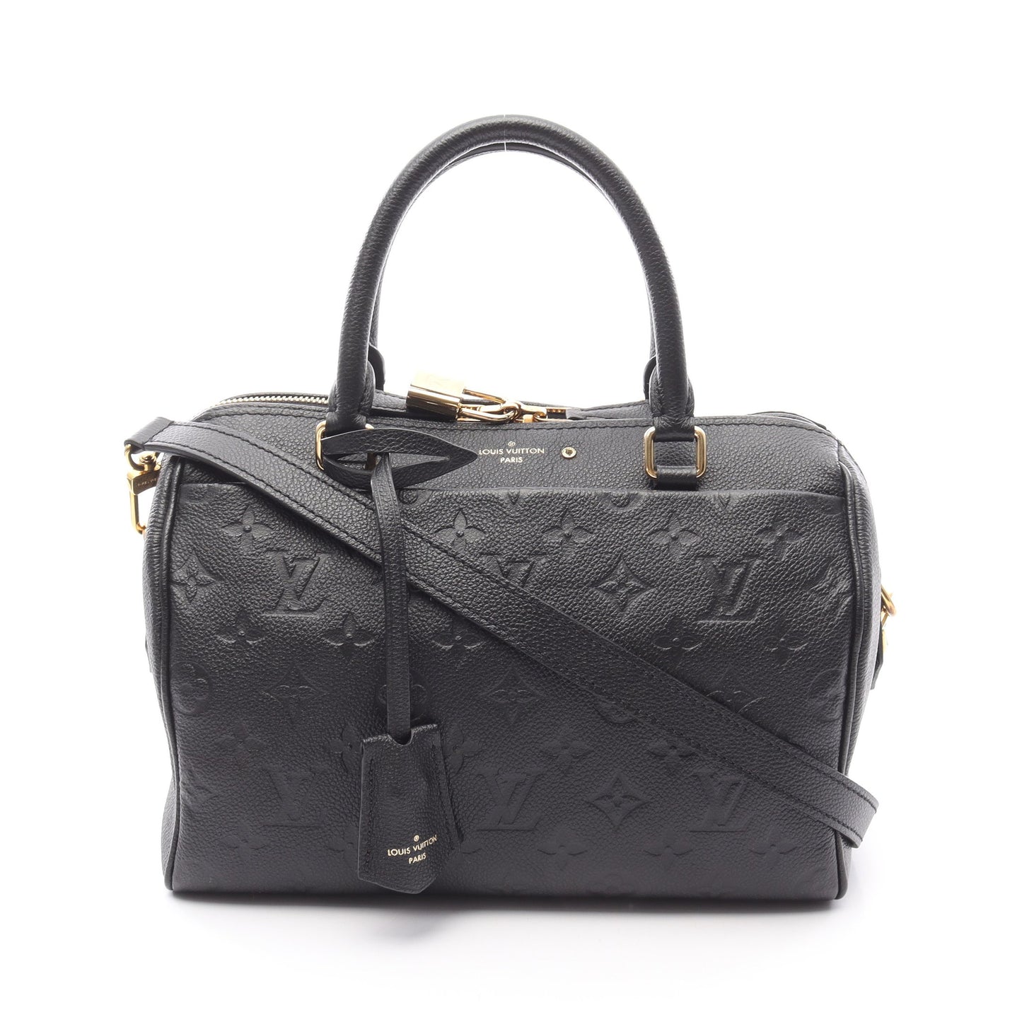 スピーディ バンドリエール25 NM モノグラムアンプラント ノワール ハンドバッグ レザー ブラック ルイヴィトン バッグ LOUIS VUITTON