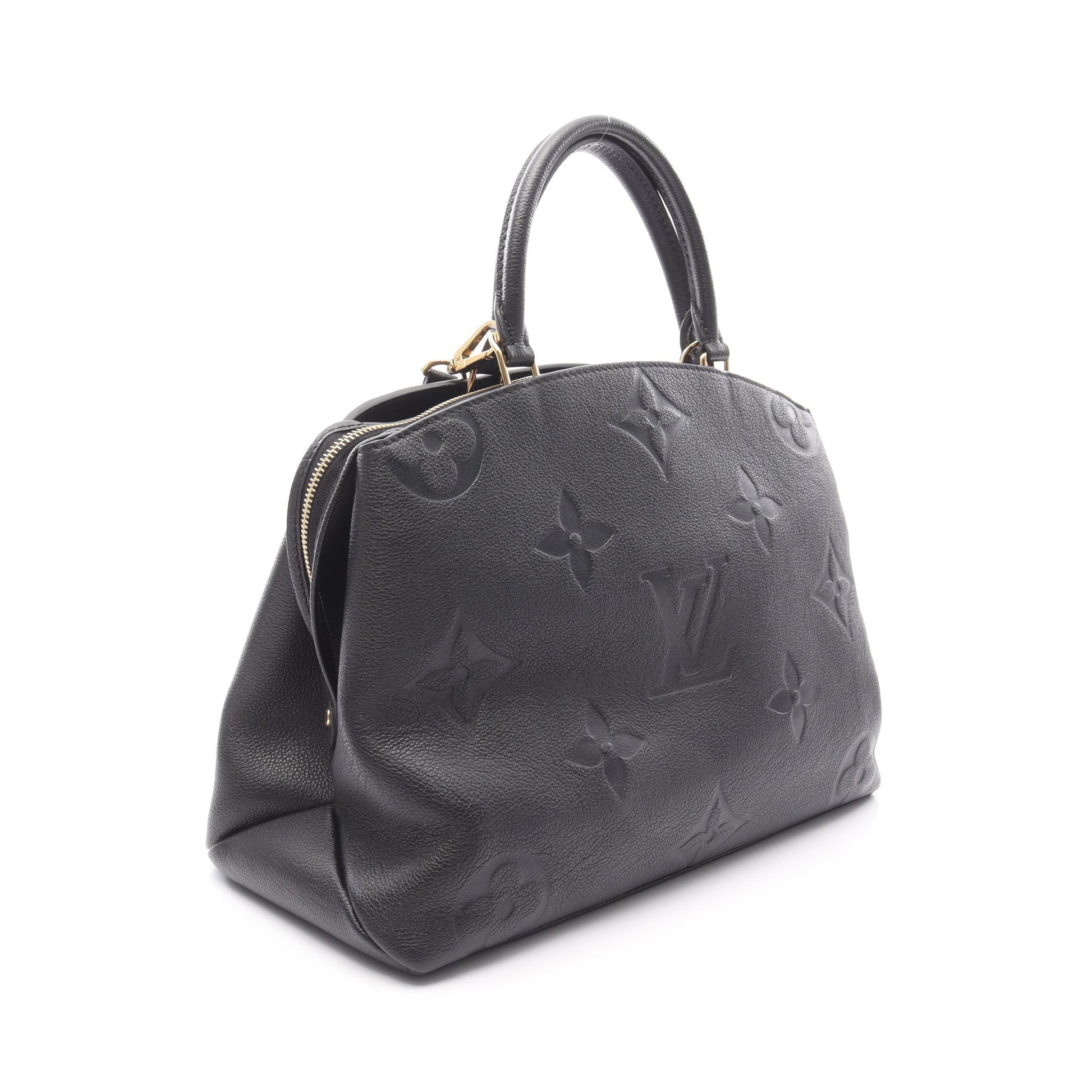 グラン パレMM モノグラムアンプラント ハンドバッグ レザー ブラック 2WAY ルイヴィトン バッグ LOUIS VUITTON