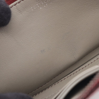 イントレチャート ラウンドファスナー長財布 レザー レッド ボッテガヴェネタ 財布・小物 BOTTEGA VENETA