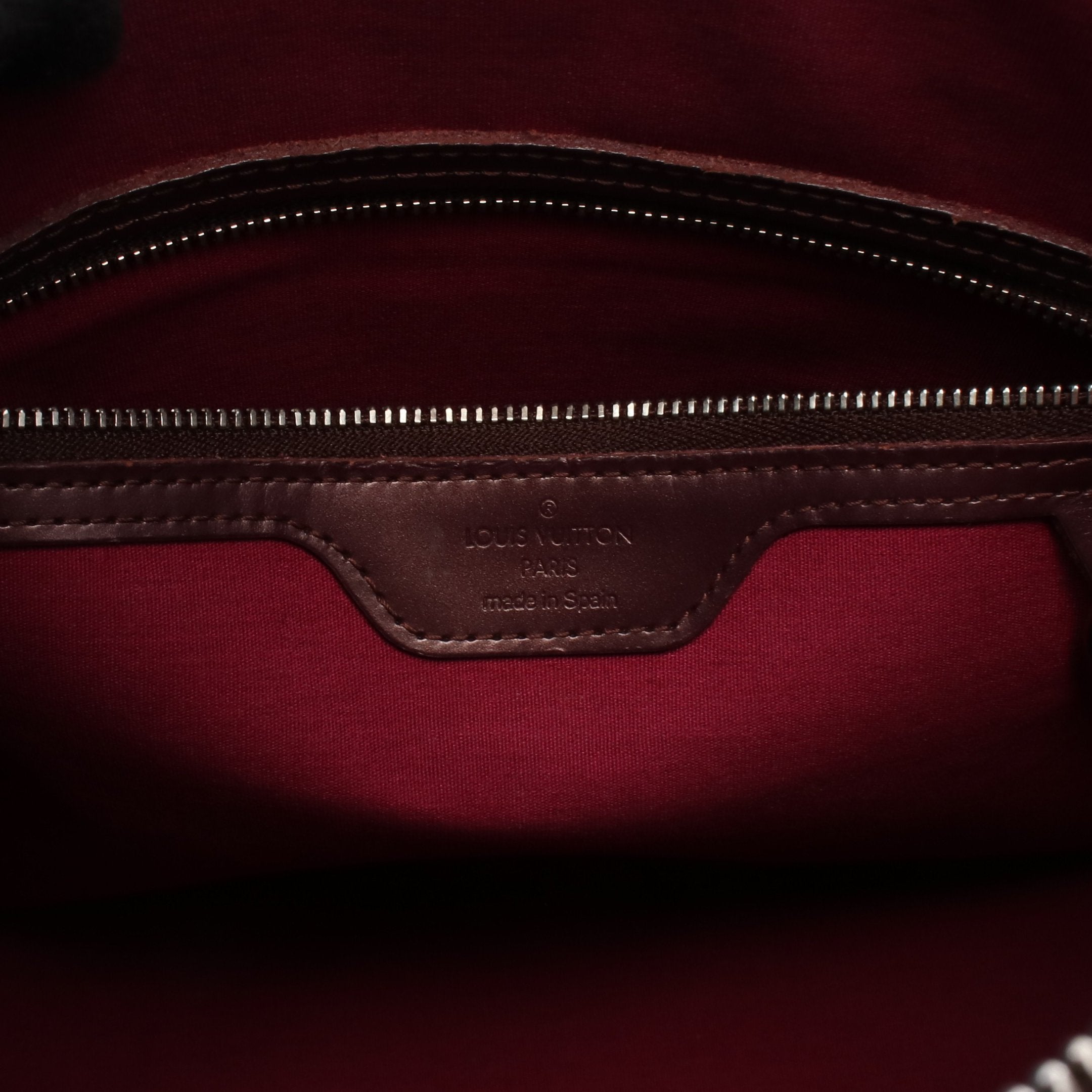 ストックトン モノグラムマット ヴィオレ ハンドバッグ レザー