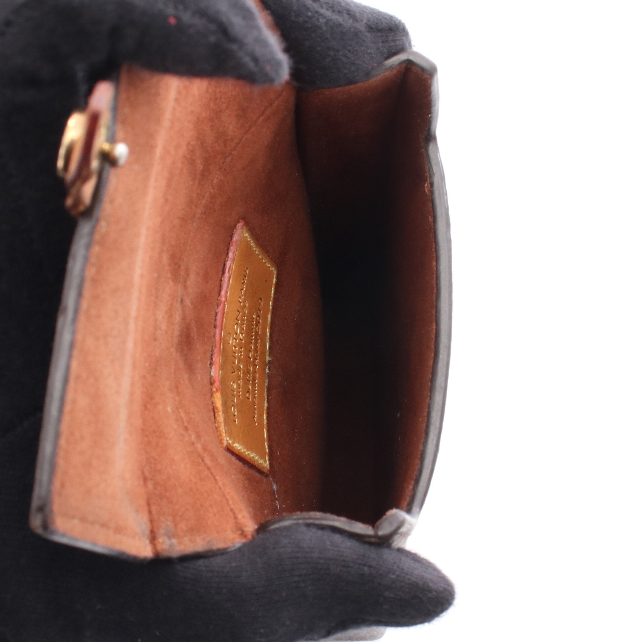 ルイヴィトン モノグラム ケース PVC ブラウン コンパクト ボックス フォンケース モノグラム スマホケース PVC レザー