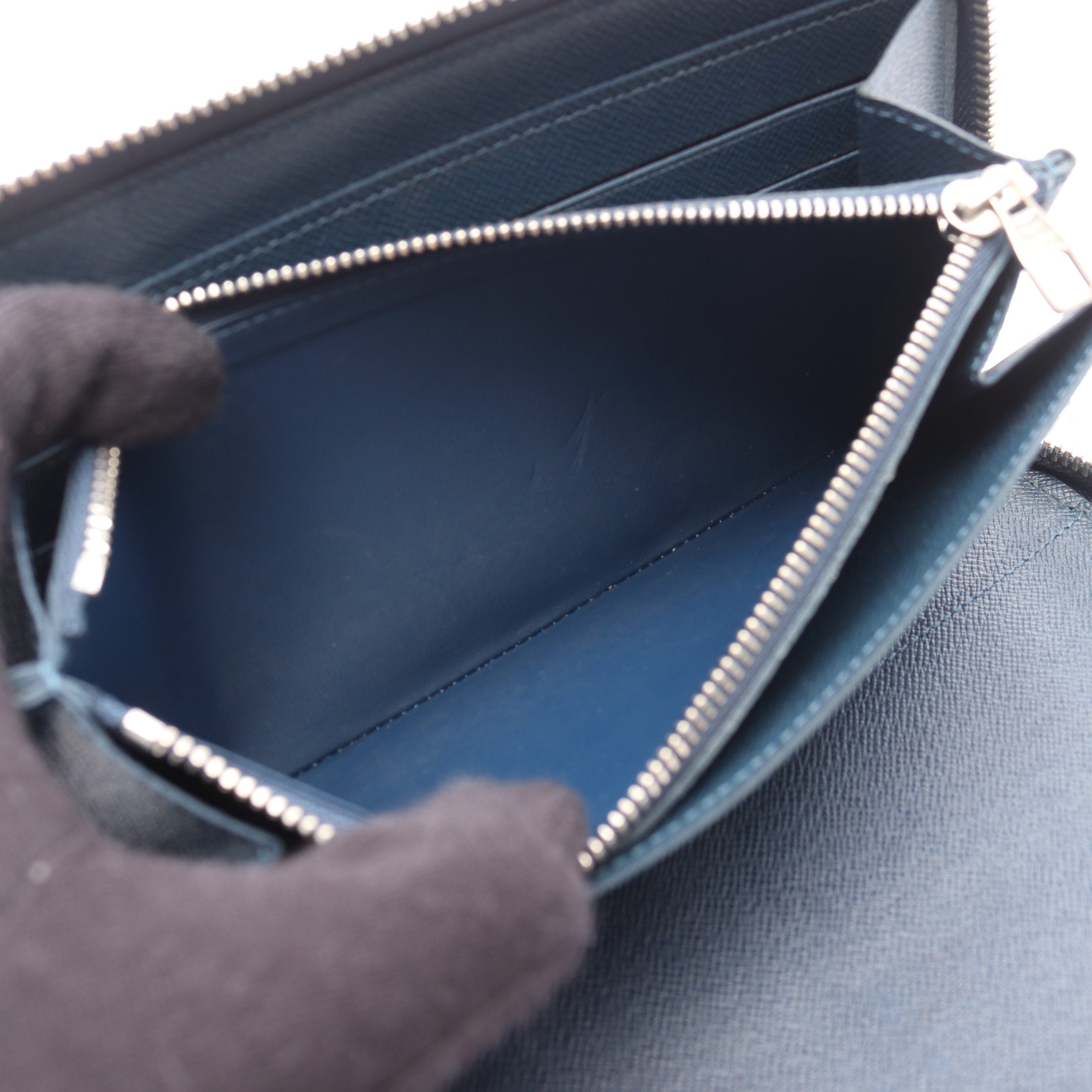 ルイヴィトン　ジッピーオーガナイザー　新品ネイビー 極美品】ルイヴィトン タイガ ジッピーオーガナイザー ネイビー - メルカリ