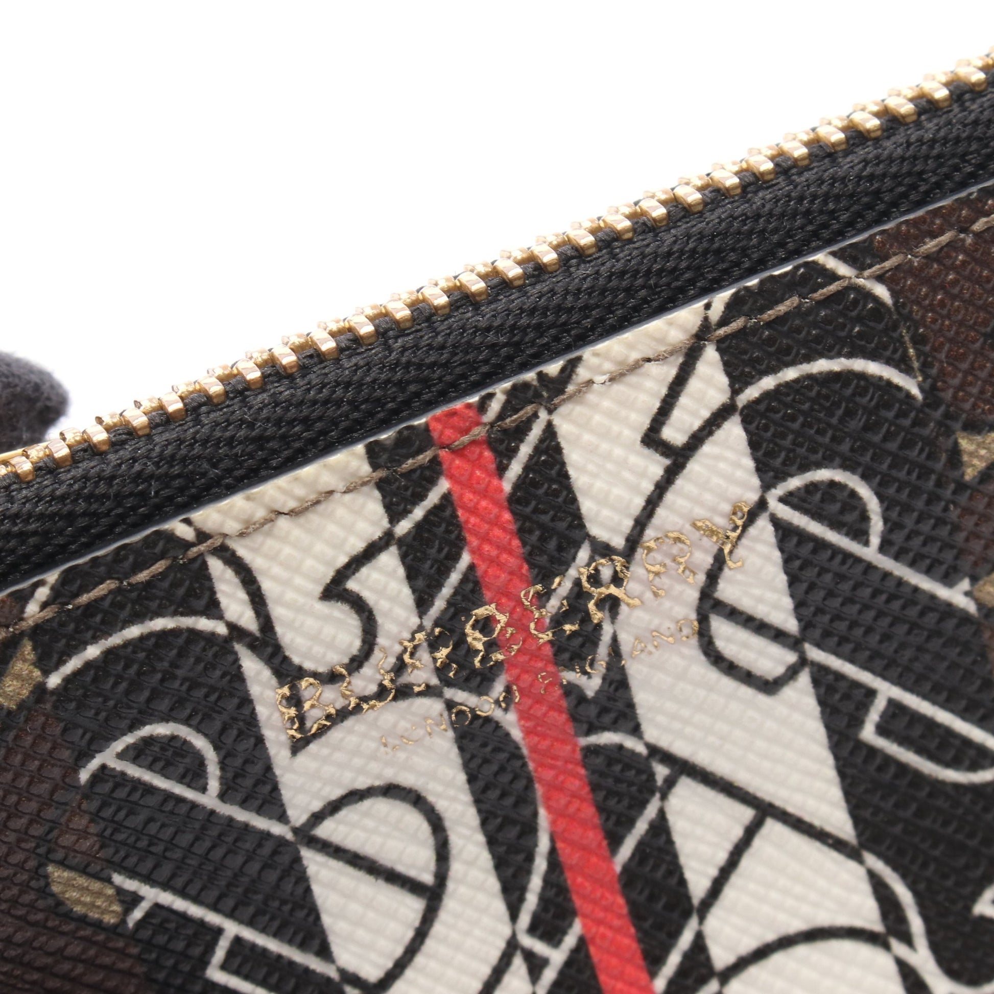 TBモノグラム コインケース PVC ブラウン マルチカラー キーフック付き バーバリー 財布・小物 BURBERRY