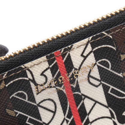 TBモノグラム コインケース PVC ブラウン マルチカラー キーフック付き バーバリー 財布・小物 BURBERRY