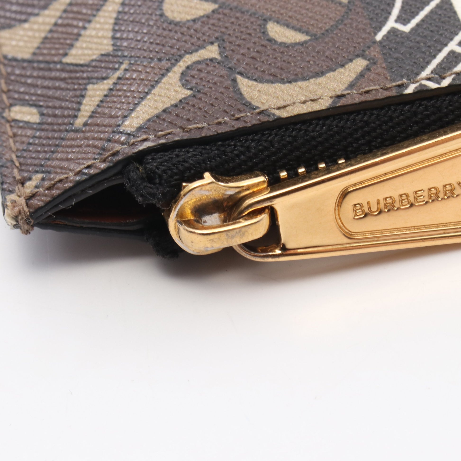 TBモノグラム コインケース PVC ブラウン マルチカラー キーフック付き バーバリー 財布・小物 BURBERRY