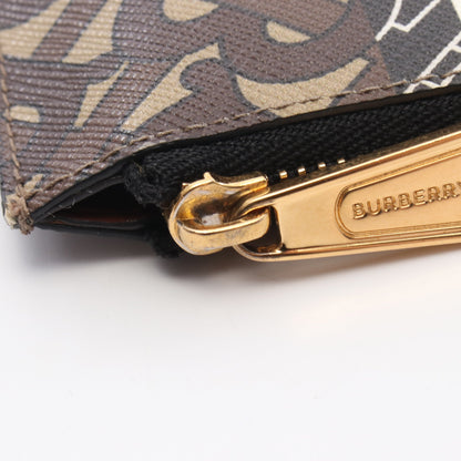 TBモノグラム コインケース PVC ブラウン マルチカラー キーフック付き バーバリー 財布・小物 BURBERRY