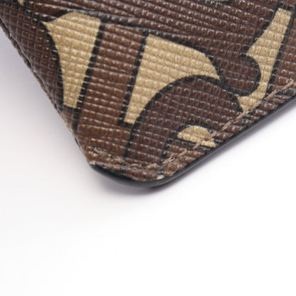 TBモノグラム コインケース PVC ブラウン マルチカラー キーフック付き バーバリー 財布・小物 BURBERRY