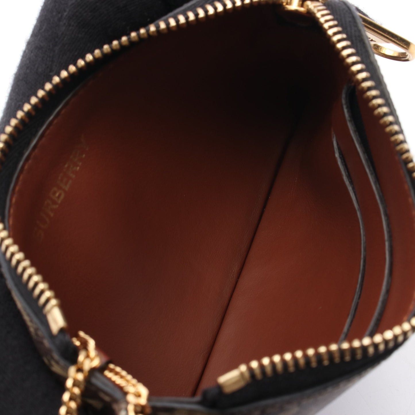 TBモノグラム コインケース PVC ブラウン マルチカラー キーフック付き バーバリー 財布・小物 BURBERRY