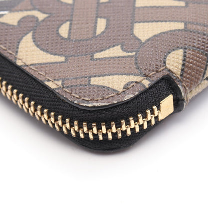 TBモノグラム コインケース PVC ブラウン マルチカラー キーフック付き バーバリー 財布・小物 BURBERRY