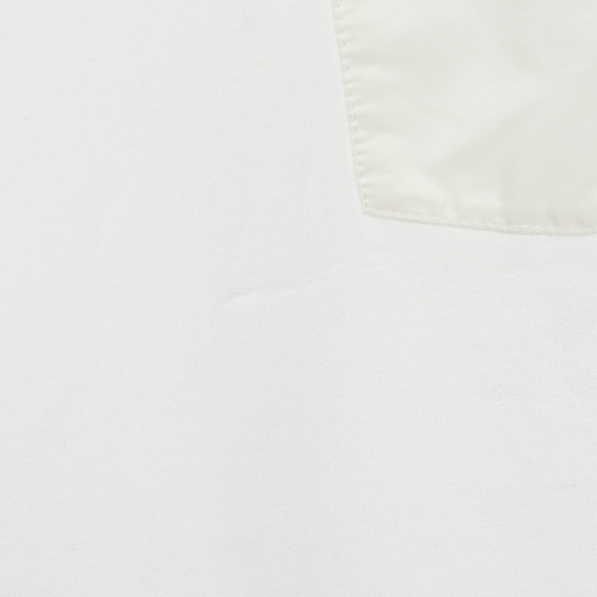 Tシャツ Vネック コットン ホワイト 切替 ロゴポケット プラダ トップス PRADA