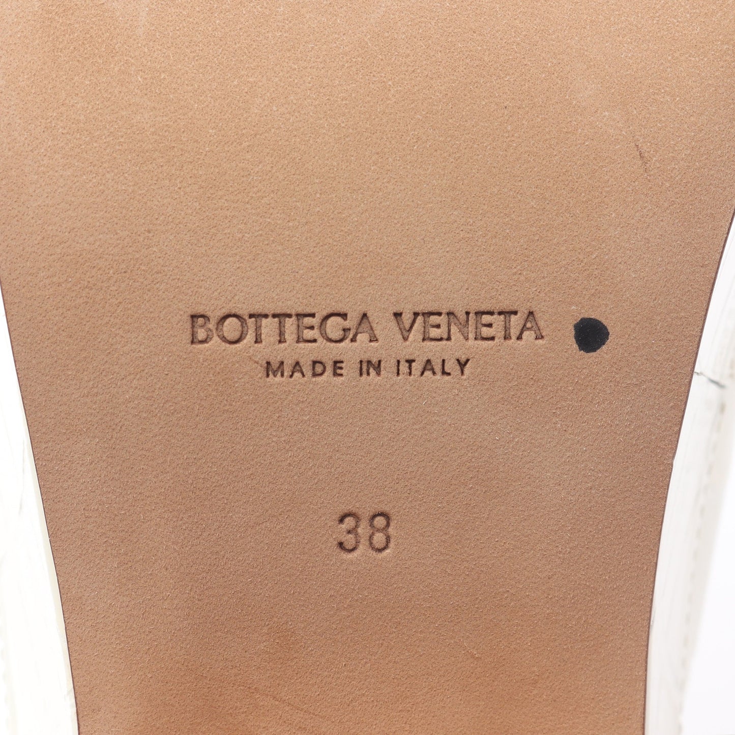 サボ サンダル クロコ型押し レザー オフホワイト ボッテガヴェネタ シューズ BOTTEGA VENETA