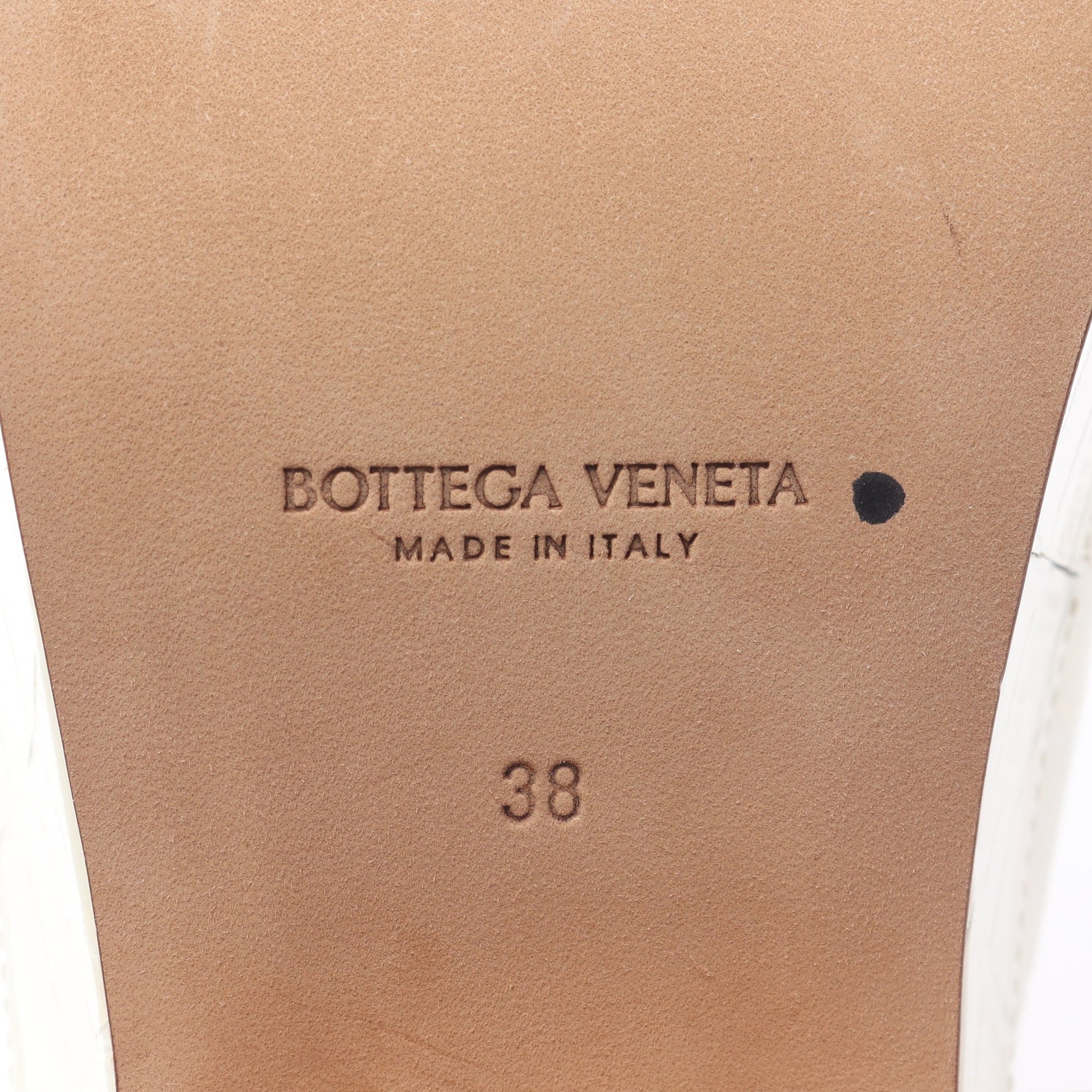 サボ サンダル クロコ型押し レザー オフホワイト ボッテガヴェネタ シューズ BOTTEGA VENETA