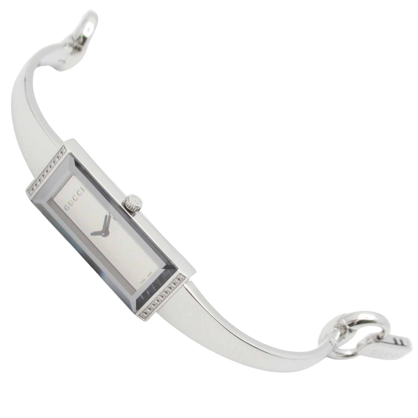 Gフレーム ダイヤ レディース 腕時計 クオーツ ステンレススチール