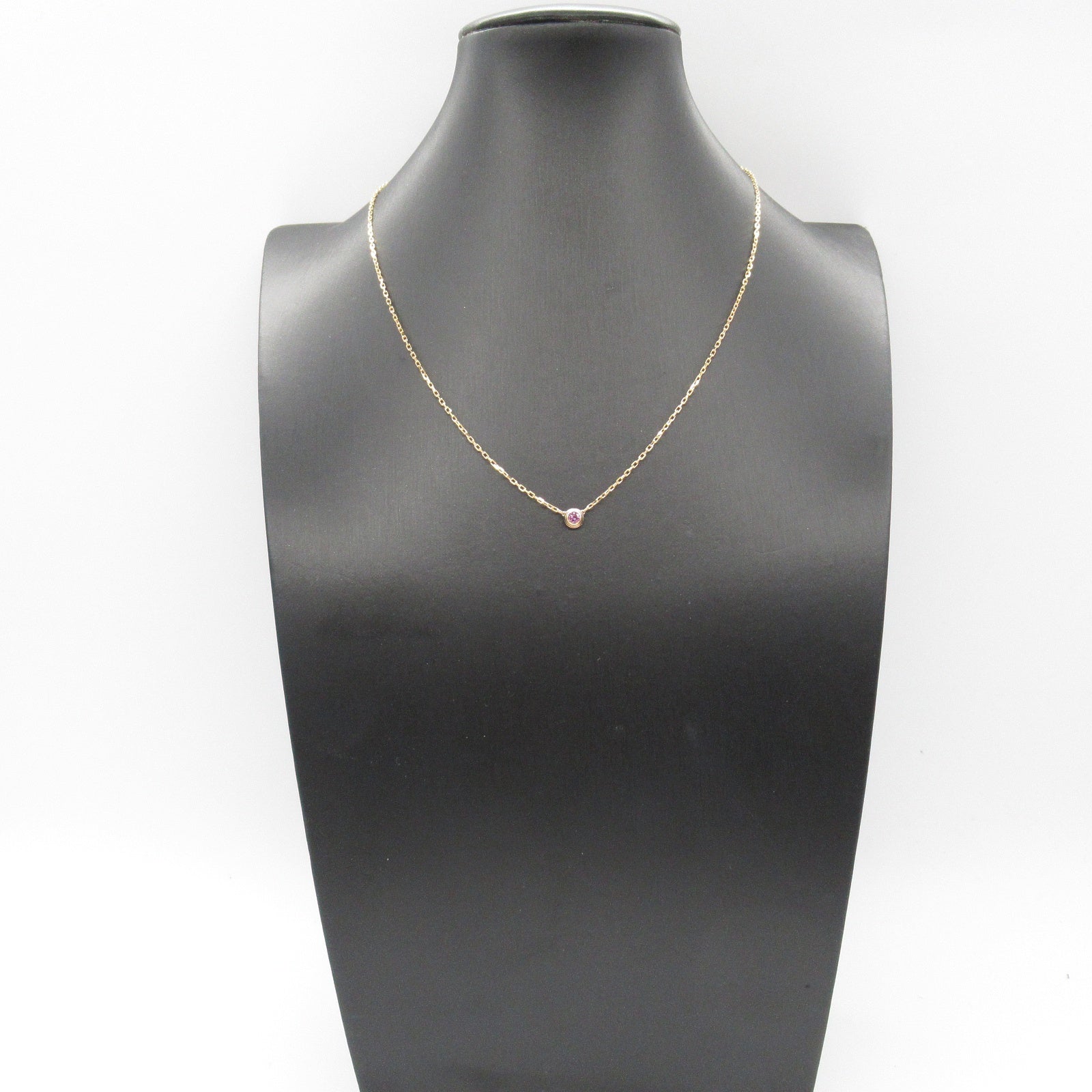 ダムール ネックレス ピンクサファイア ネックレス K18PG（ピンク