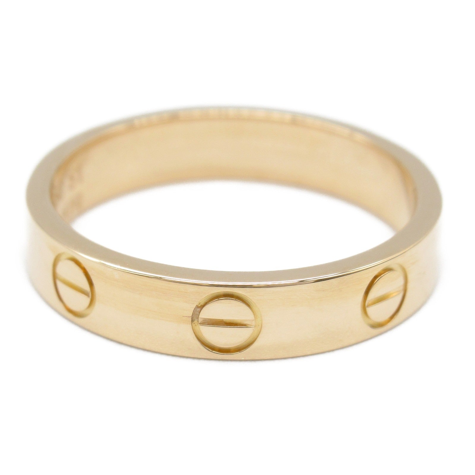 Cartier カルティエ K18PG ピンクゴールド ミニラブ リング #48 保証書付き カルティエ Cartier K18PG ミニラブリング 48号 ピンク