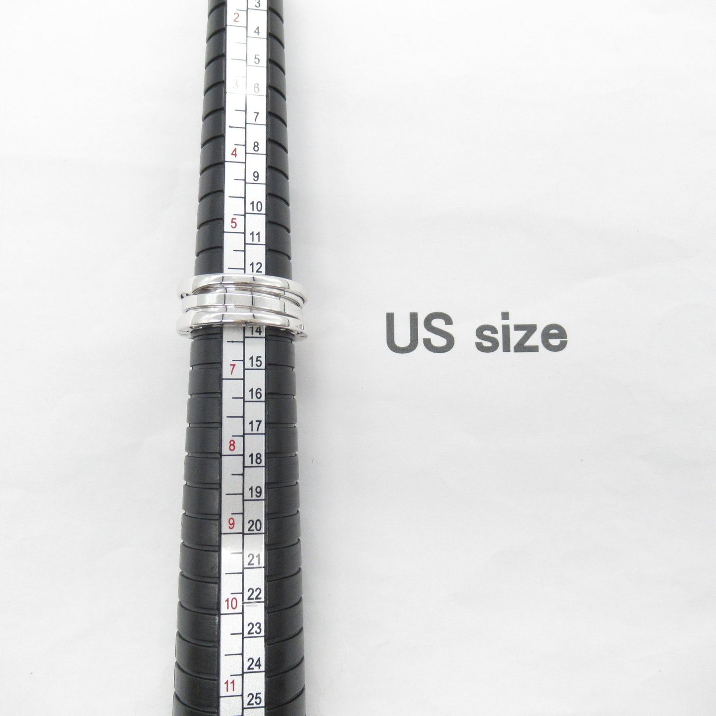 B-zero1 ビーゼロワン リング 3バンド リング 指輪 K18WG（ホワイトゴールド） ゴールド ブルガリ アクセサリー BVLGARI