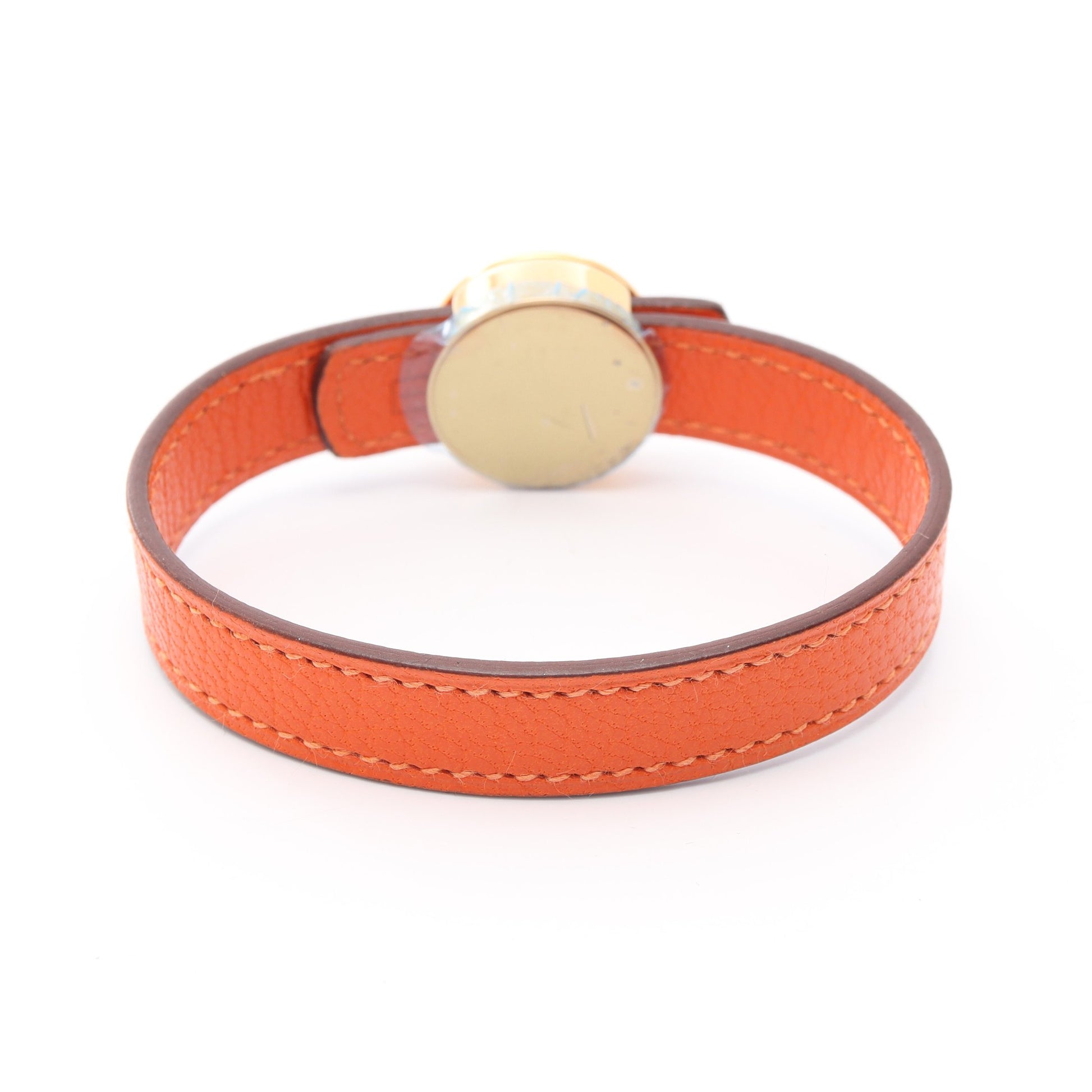 セリエ ルーピング ブレスレット GP レザー ゴールド オレンジ ブラック □I刻印 エルメス アクセサリー HERMES