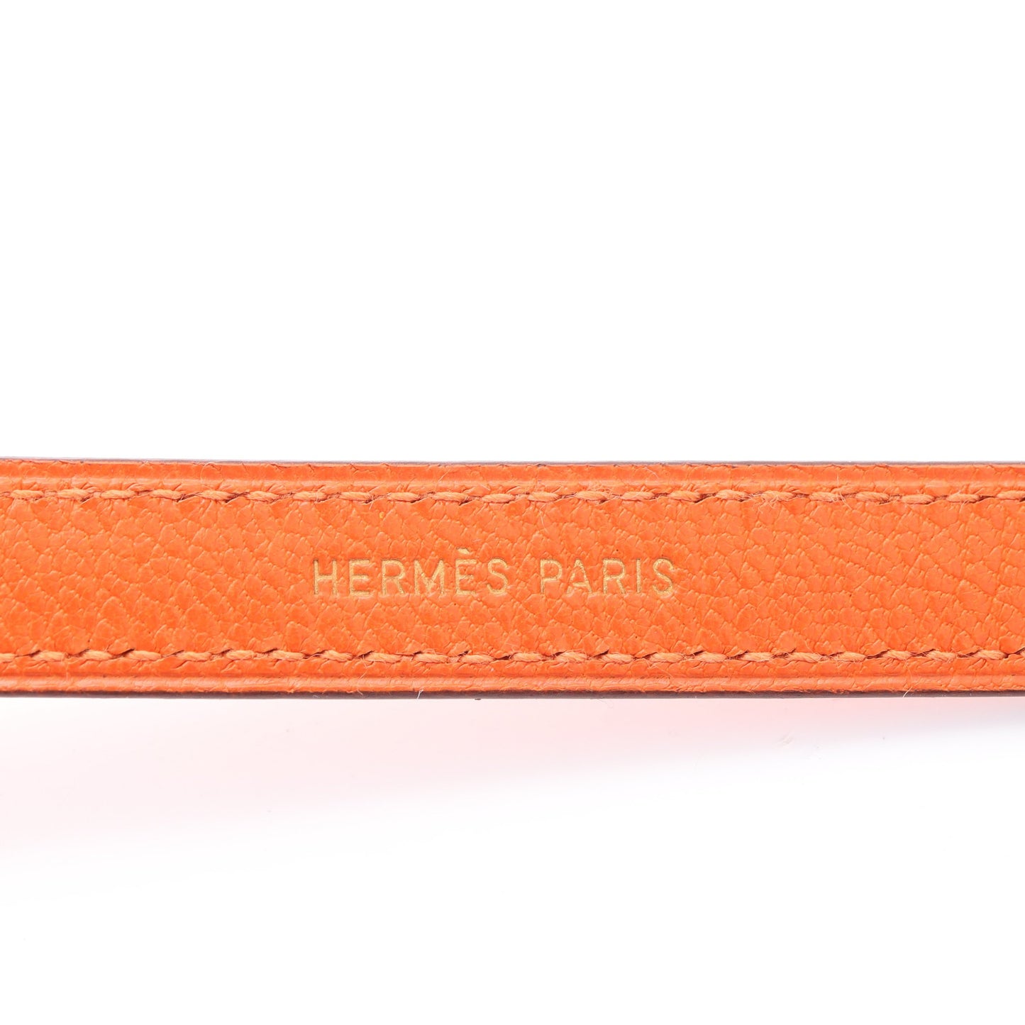 セリエ ルーピング ブレスレット GP レザー ゴールド オレンジ ブラック □I刻印 エルメス アクセサリー HERMES