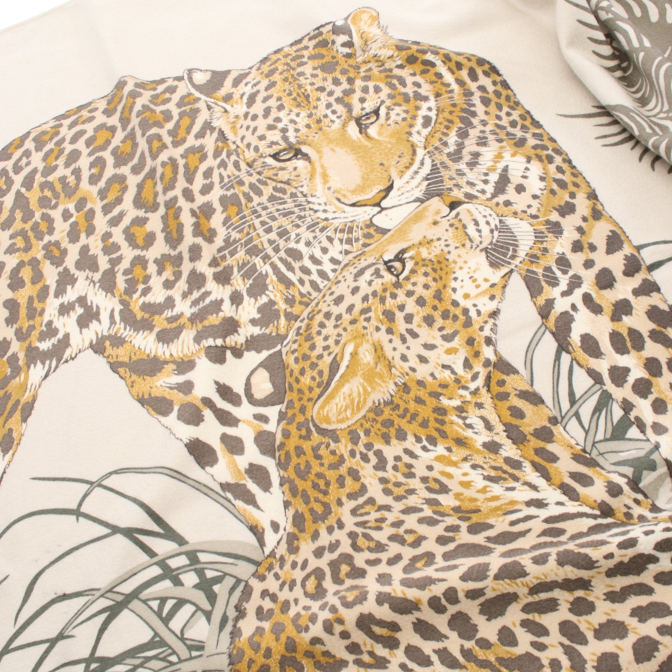 JUNGLE LOVE ブランケット カシミヤ シルク ベージュ マルチカラー